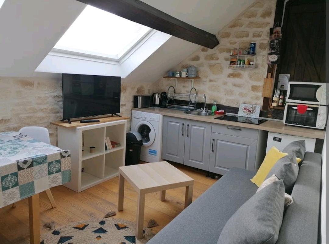 Le Charme De La Pierre Apartment Echarcon ภายนอก รูปภาพ